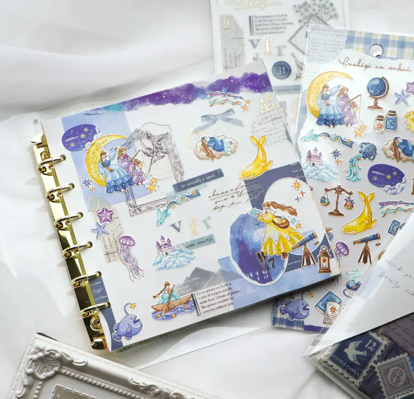 奇幻世界系列 燙金手帳貼紙｜日本Mind Wave