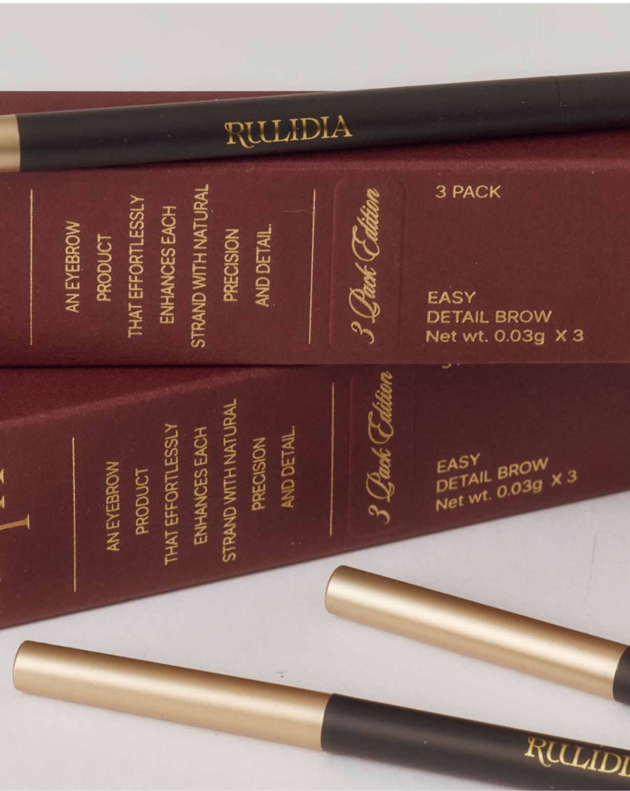 拒絕蠟筆小新眉！Rulidia Easy Brow 細節眉筆限量版（3支裝 Ash Brown）