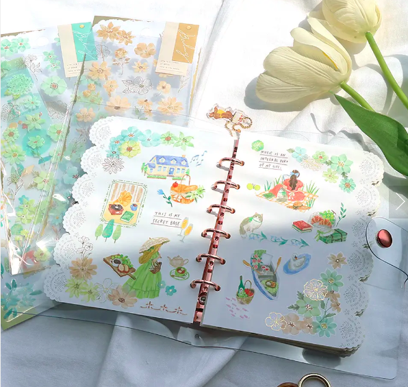 dewdrop系列 燙金透明PET貼紙｜日本Mind Wave