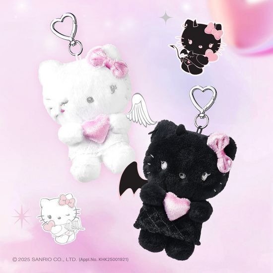 現貨 Fillimilli x Hello Kitty Angel and Devil Doll Keyring