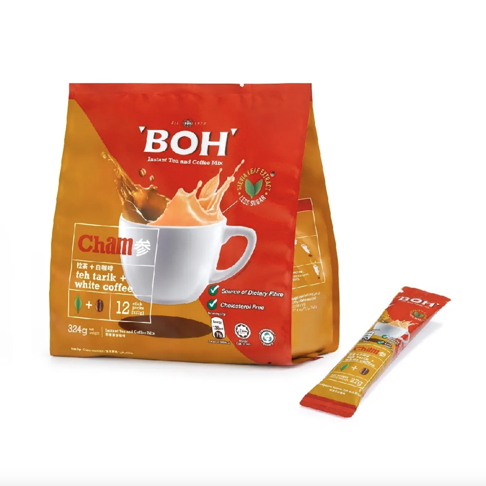 BOH Cham – Teh Tarik + White Coffee