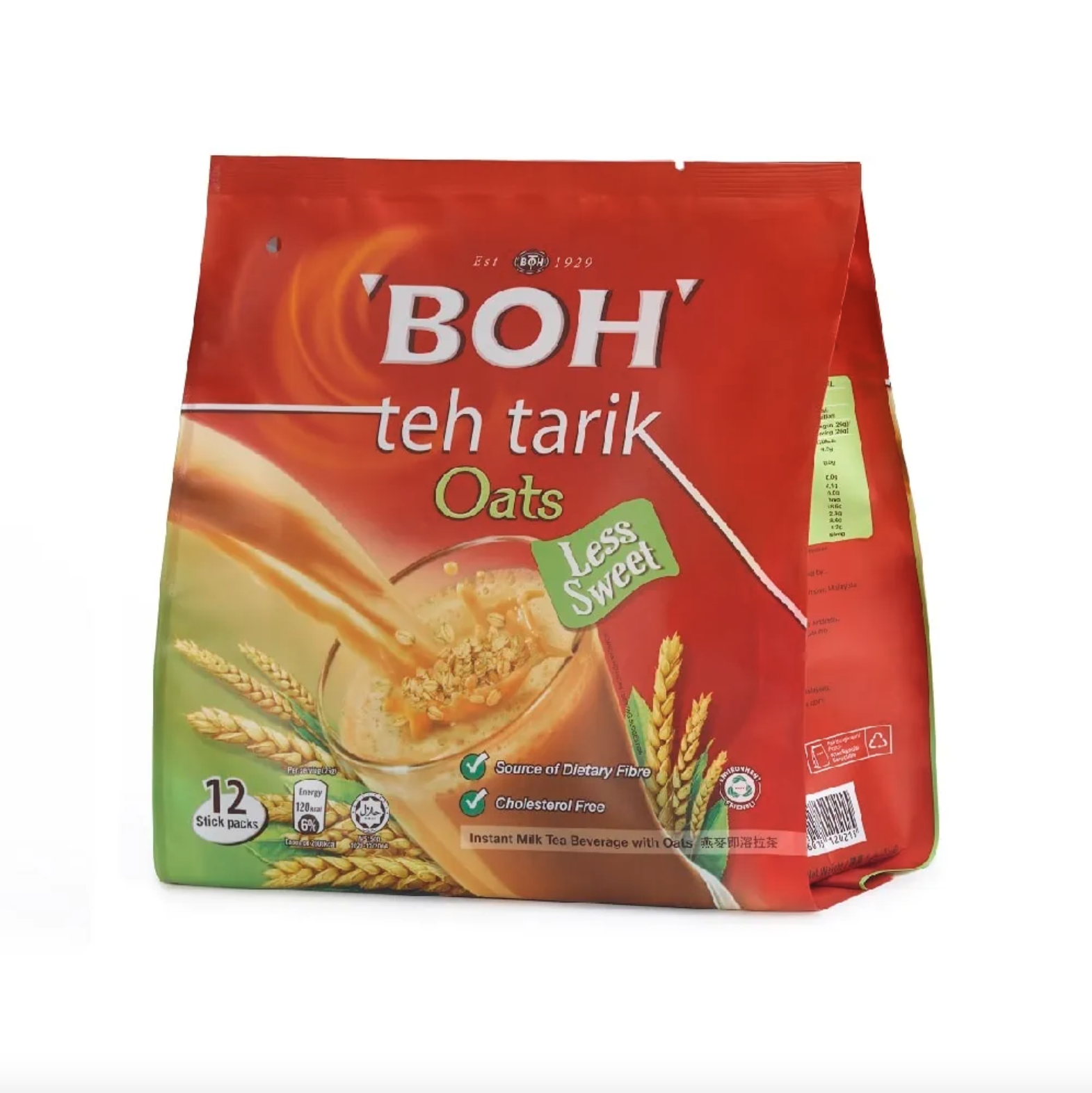 BOH Teh Tarik + Oats Less Sweet