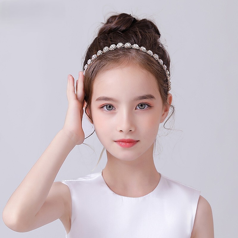 簡約水鑽髮飾髮帶