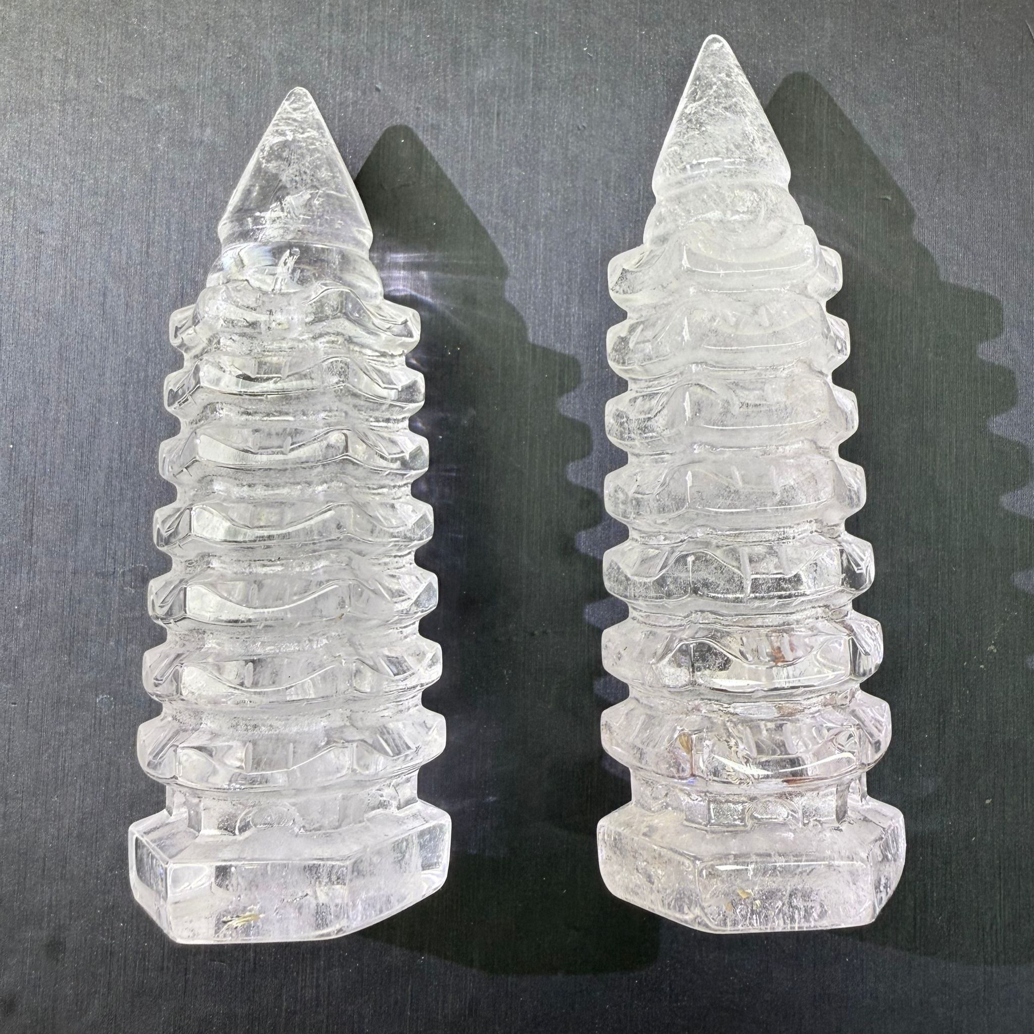 白水晶文昌塔1個