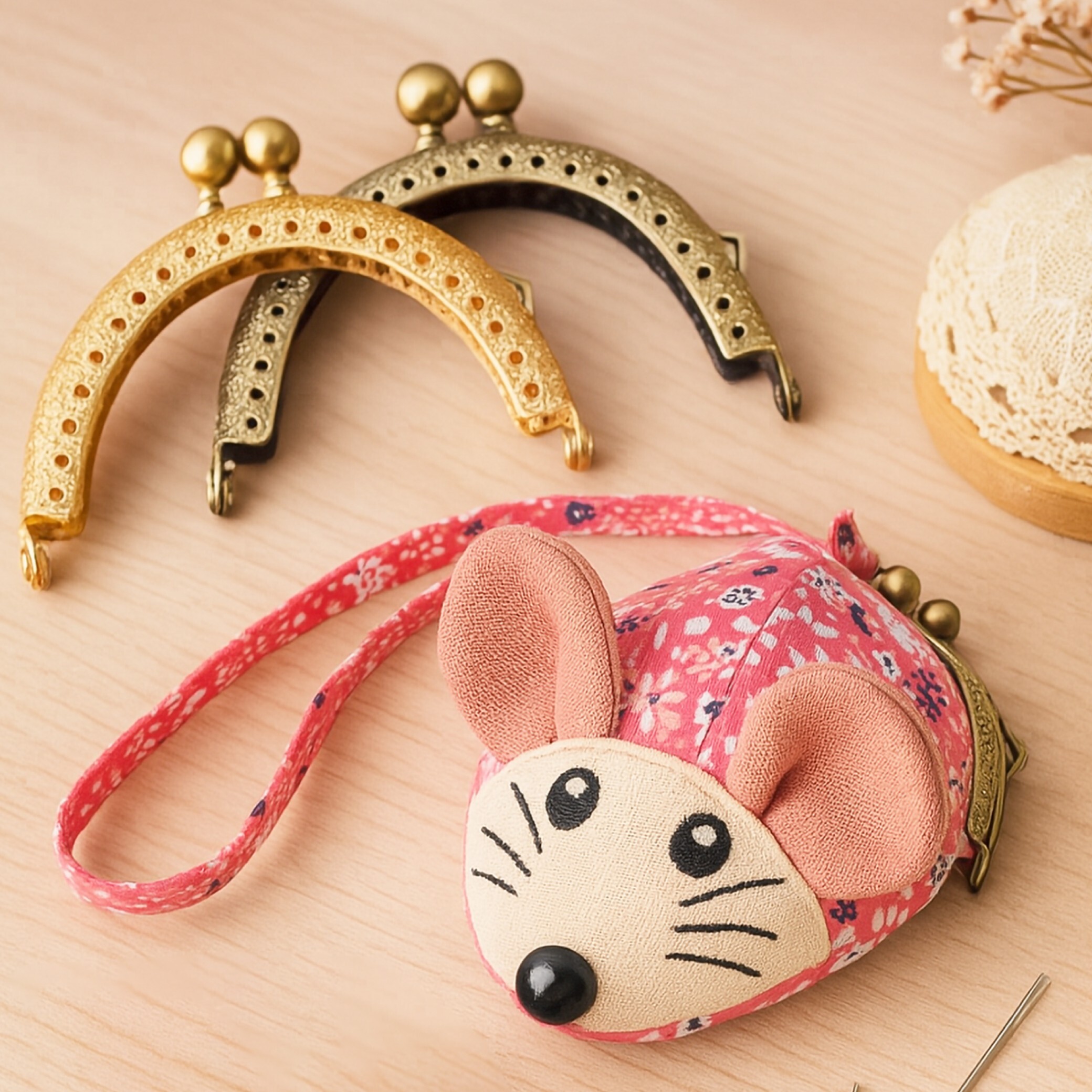 8.5公分經典款半圓口金(3種顏色可選擇)【贈老鼠零錢口金包紙型】