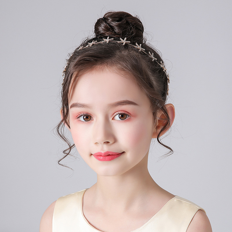 星星造型水鑽髮帶頭飾