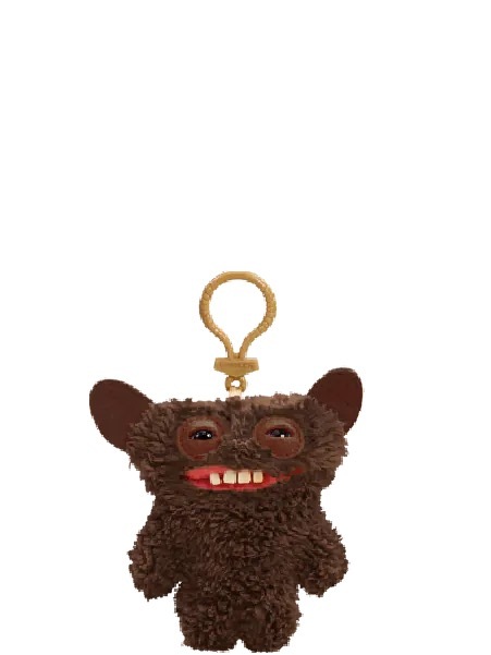 Fuggler Key Ring S3 Grin Grin (Brown) 毛絨掛飾系列-大笑怪(啡色)