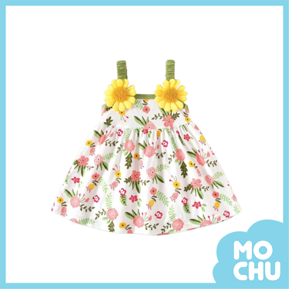 小雛菊吊帶連身裙