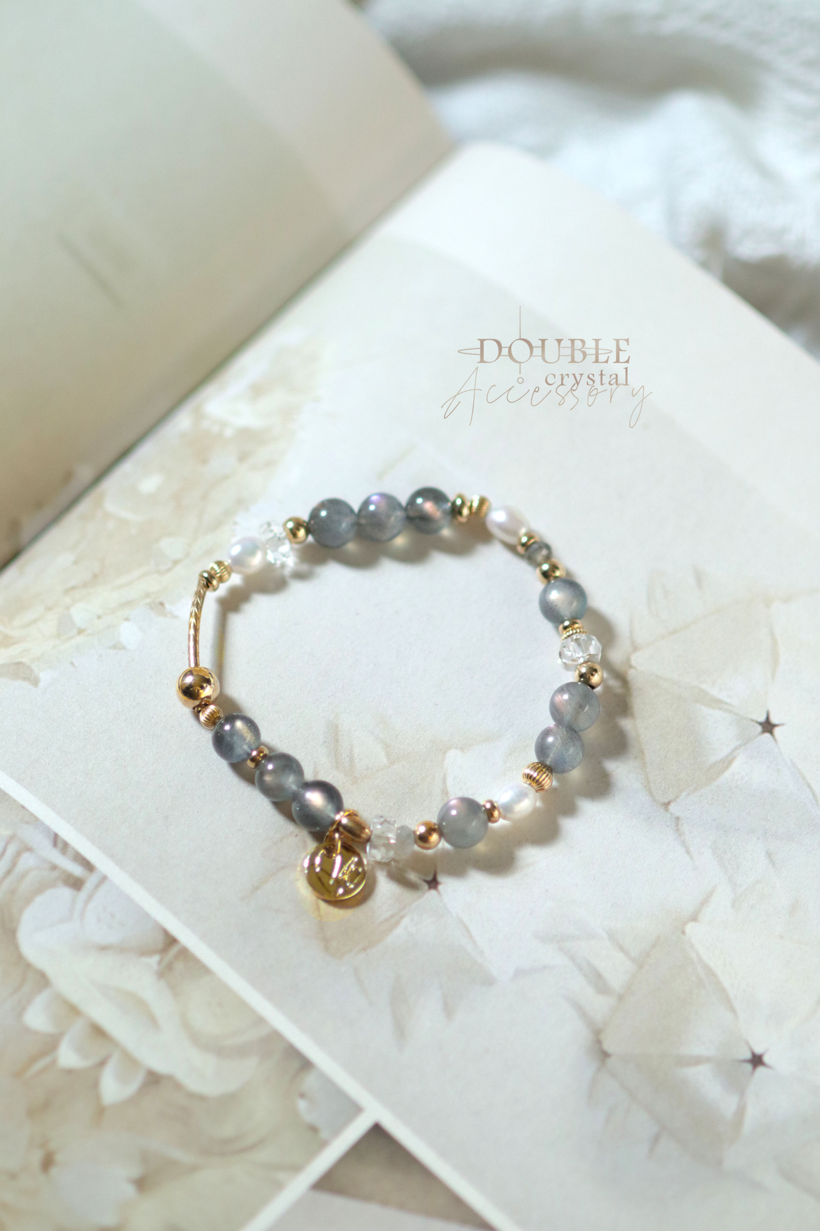 時來運轉：紫色拉長石．暖光拉長石．珍珠