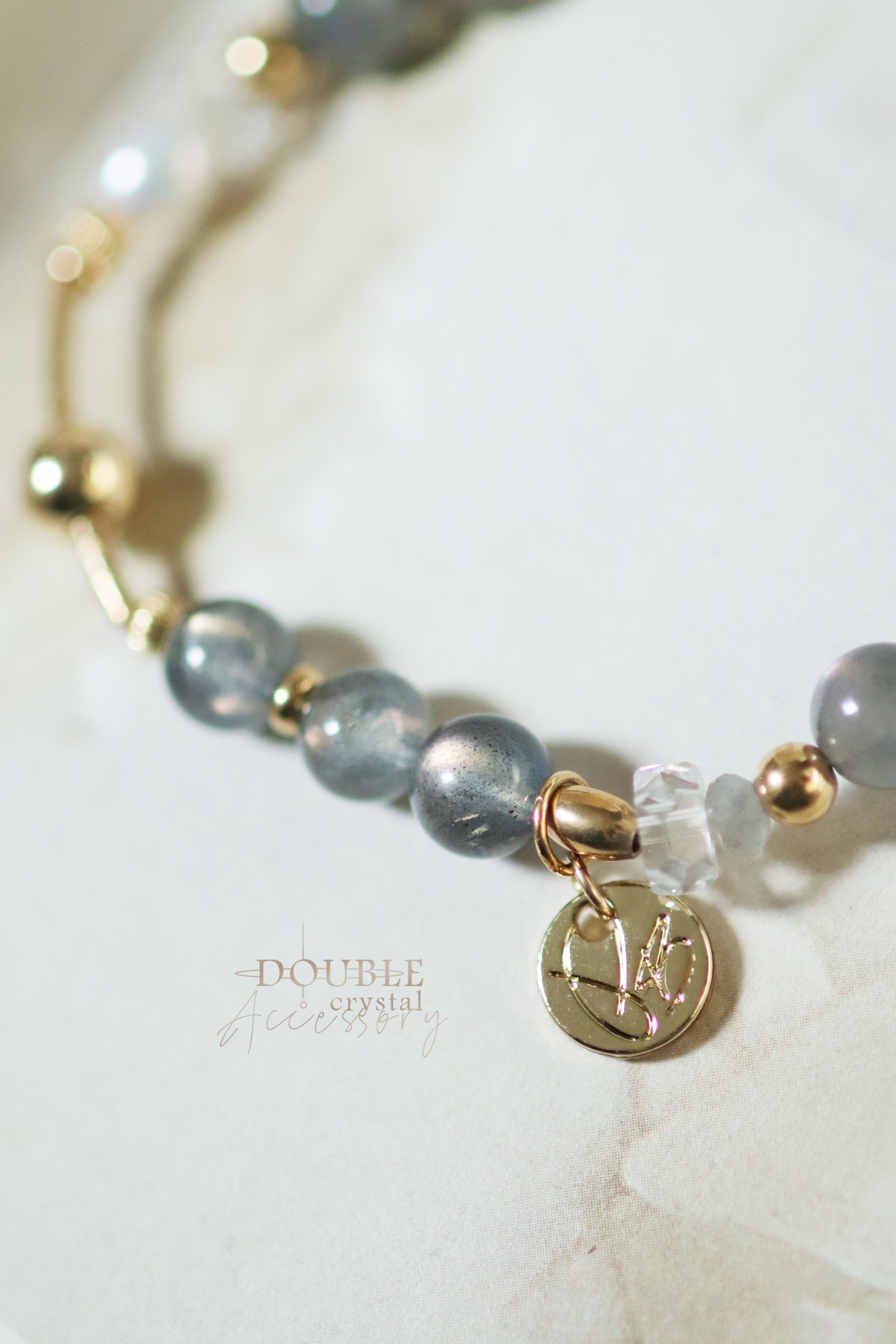 時來運轉：紫色拉長石．暖光拉長石．珍珠