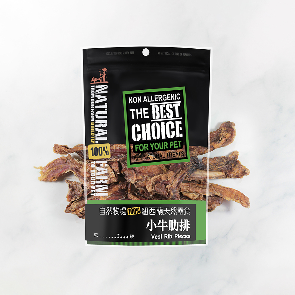 天然寵物零食．小牛肋排