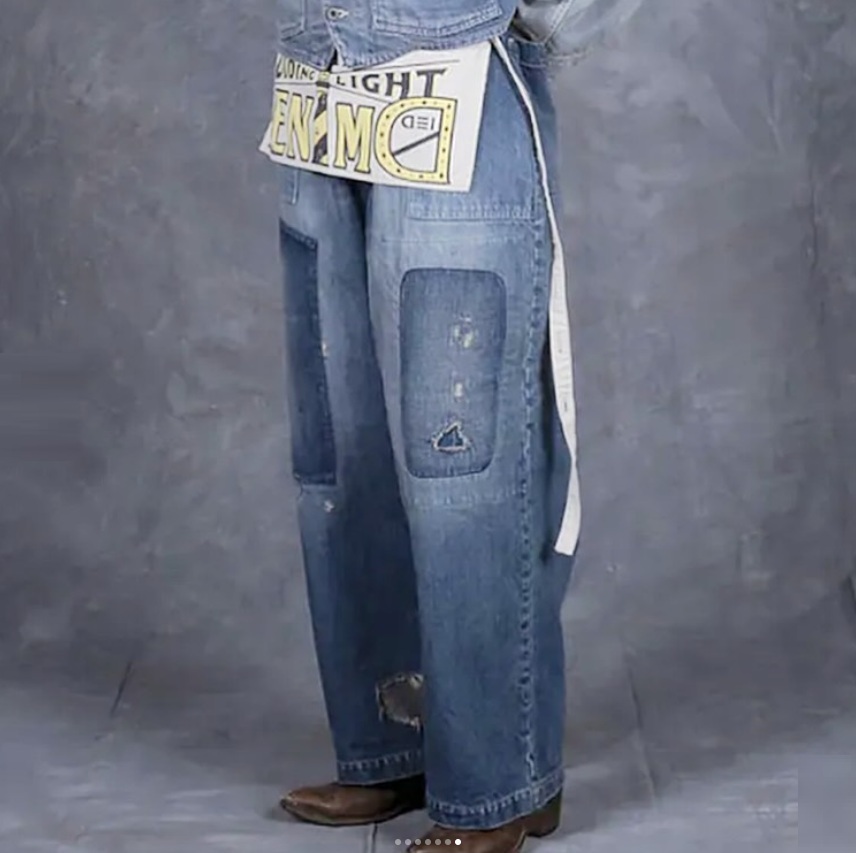 KAPITAL 14OZ DENIM FATIGUE BAGGY PANTS (Rushfield Remake) - PRE ORDER ITEM (預訂中)