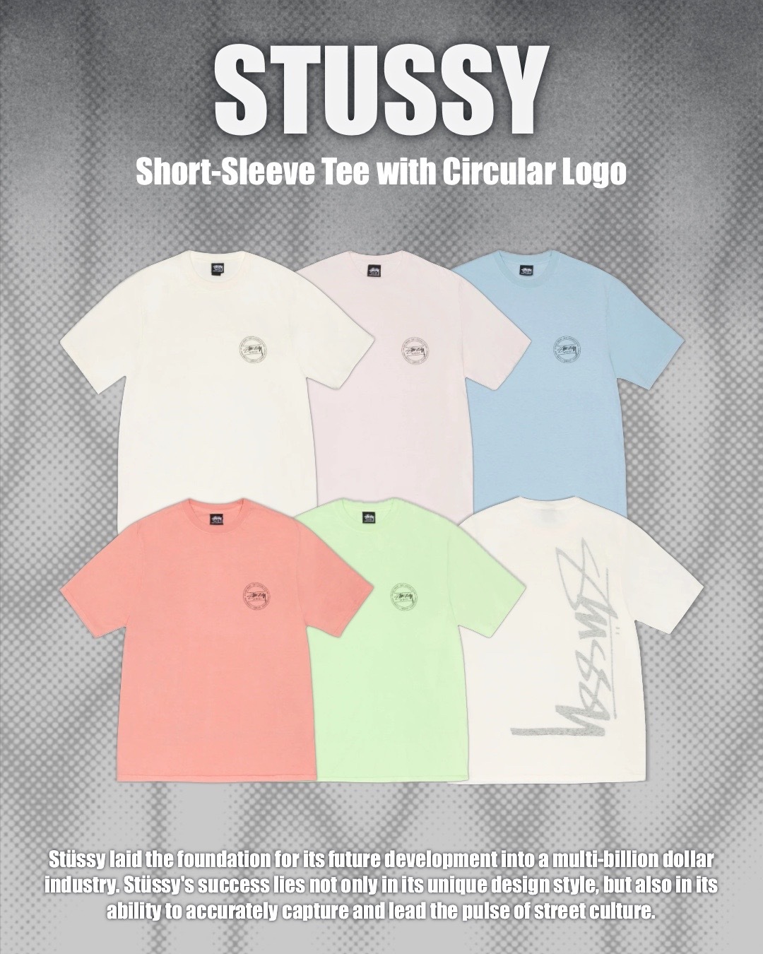 #預購 STUSSY 草寫LOGO 純棉短踢 兩色