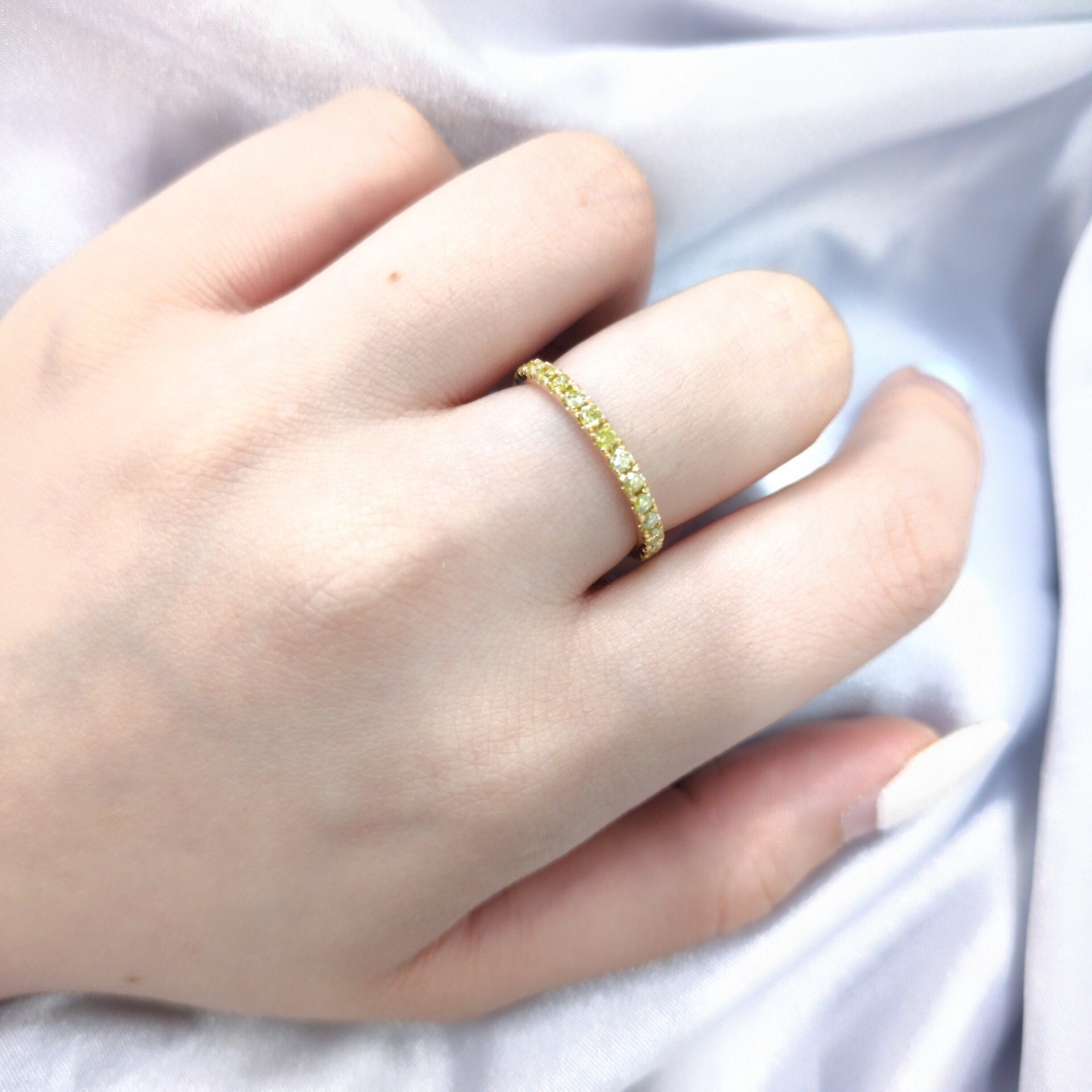 18K Yellow Gold 0.98ct Diamond Ring