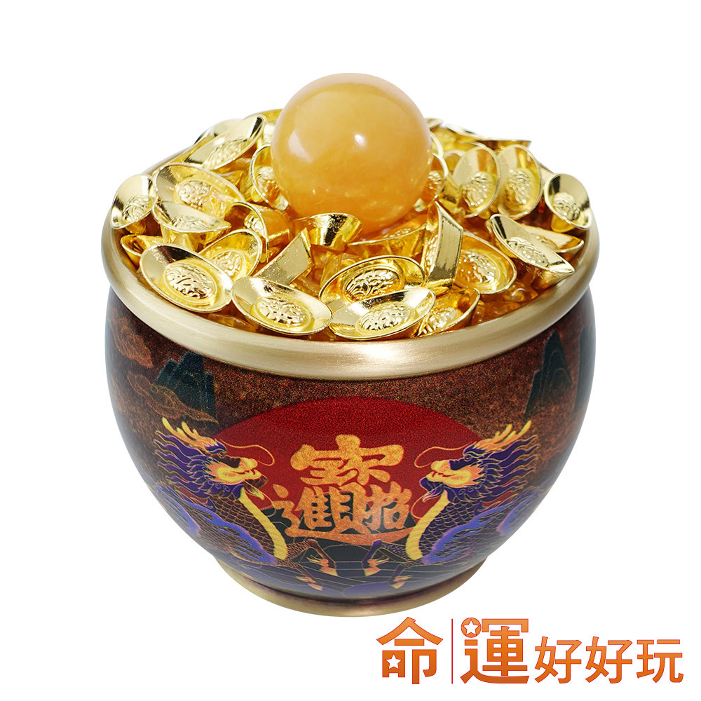 【命運好好玩】招財麒麟黃銅聚寶盆 (廠商直出、不參加免運及滿額贈優惠)