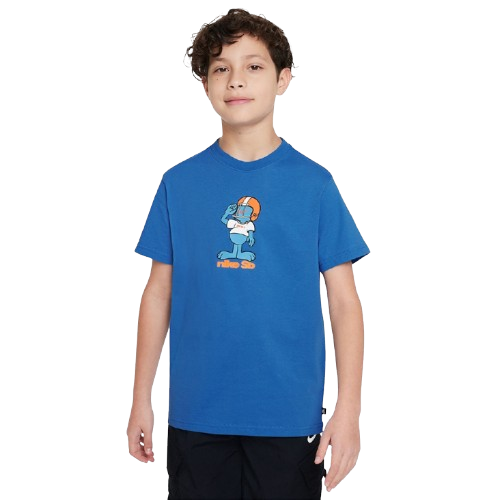 NIKE K NSW TEE SB MASCOT 藍 大童款 FN9640-435