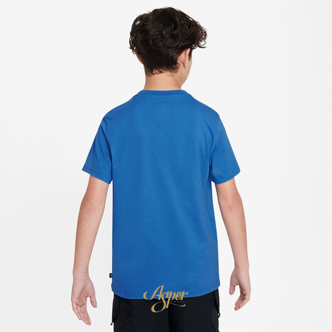 NIKE K NSW TEE SB MASCOT 藍 大童款 FN9640-435