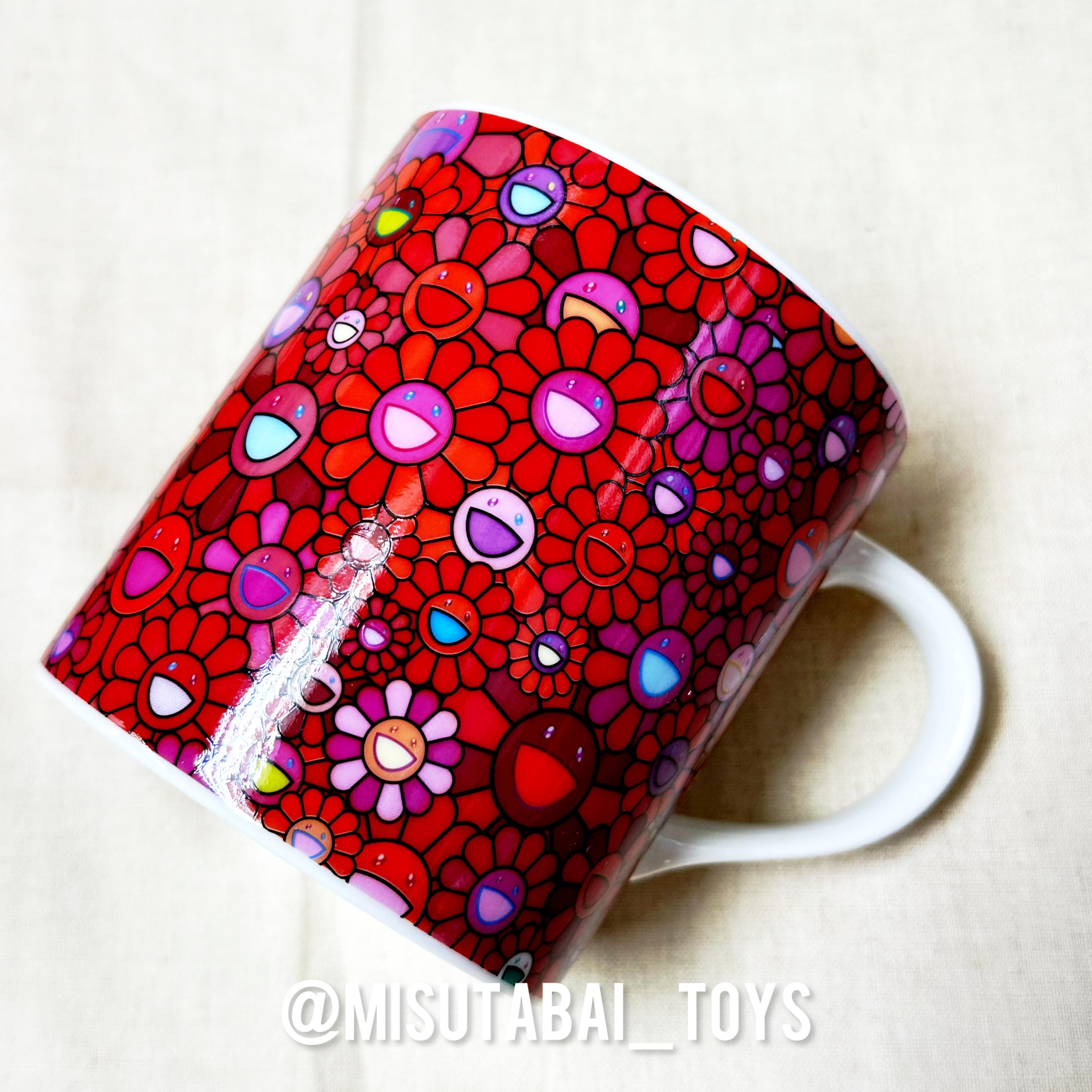 Murakami Red Flower Field Mug