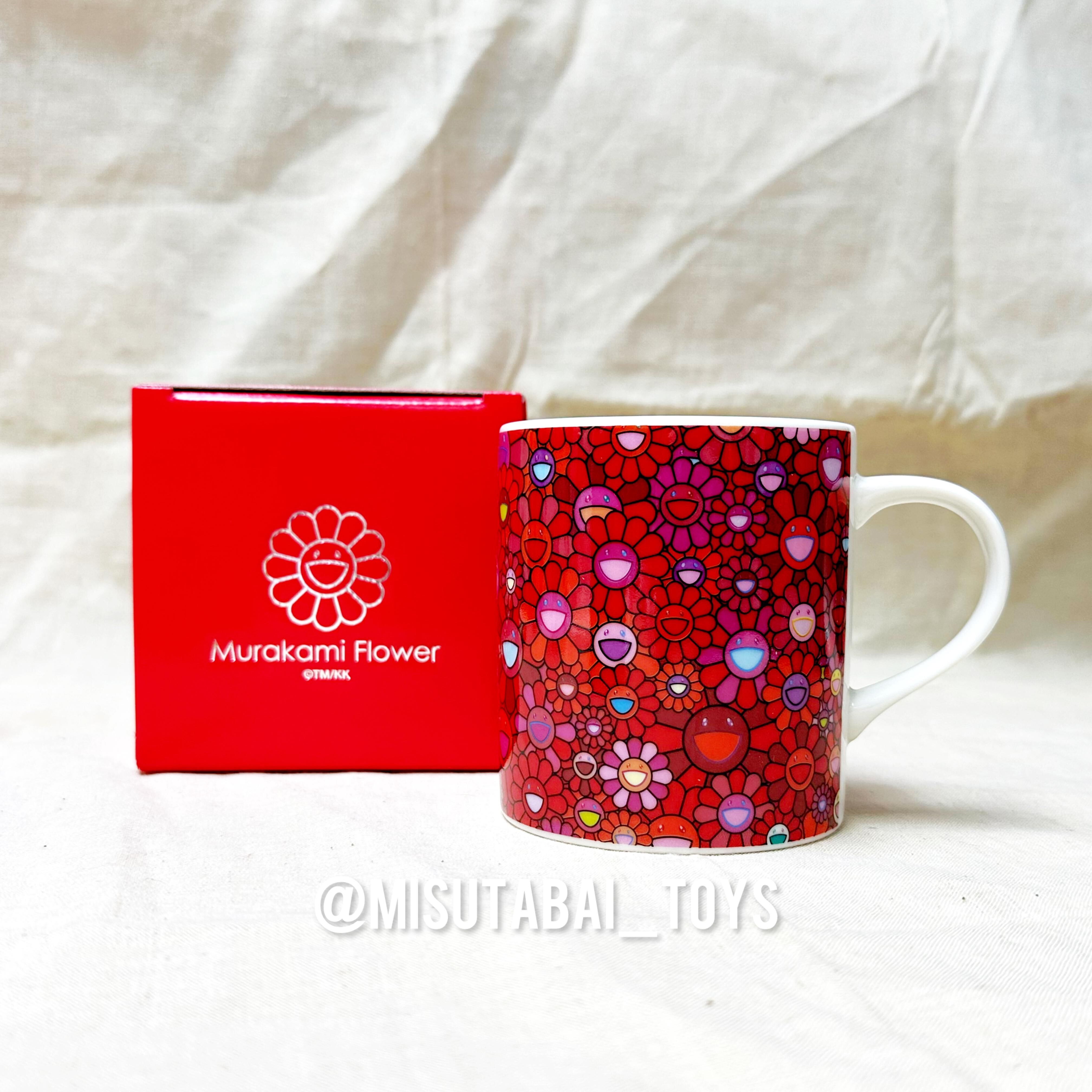 Murakami Red Flower Field Mug