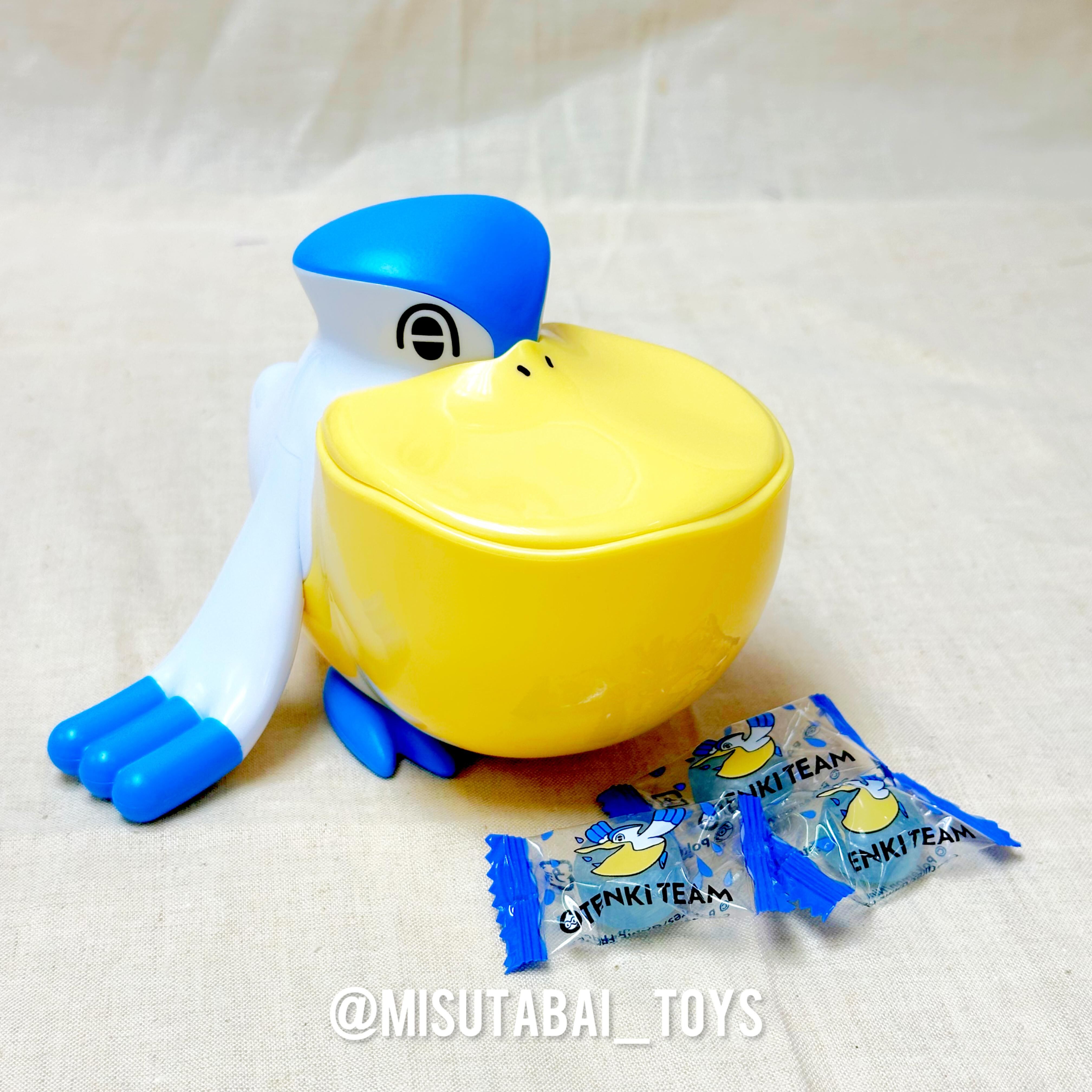 Pokemon Center Original Pelipper Candy Dish With Candy Otenki Team