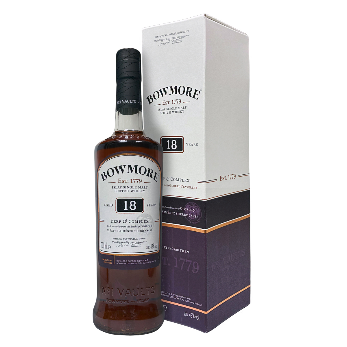 Bowmore 18 Years Old Deep & Complex 43%