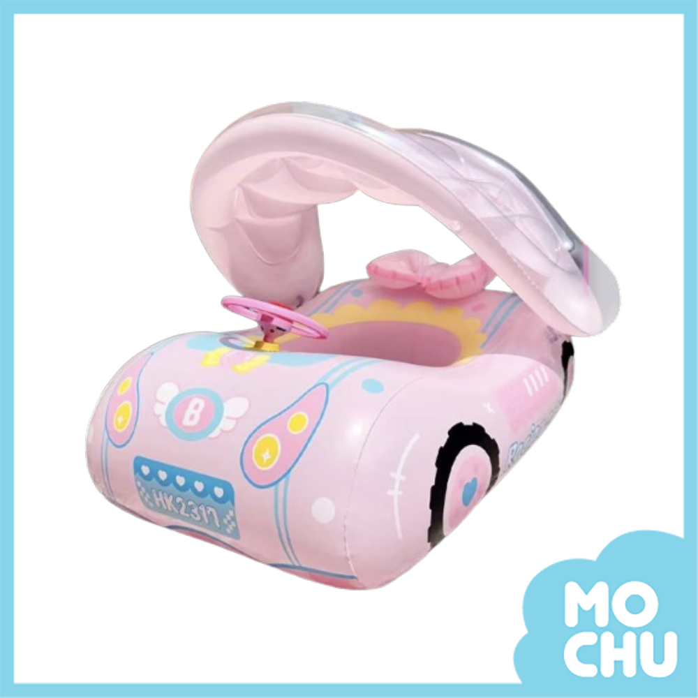 粉系蝴蝶結跑車泳圈(二款)