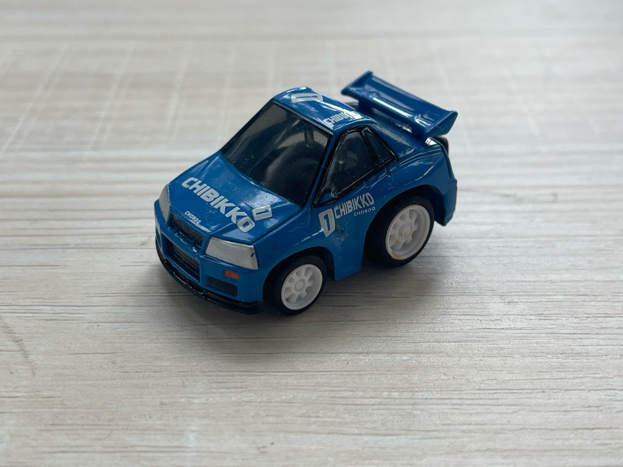 CHORO Q CHIBIKKO NISSAN SKYLINE GT-R R34 CALSONIC NO.1