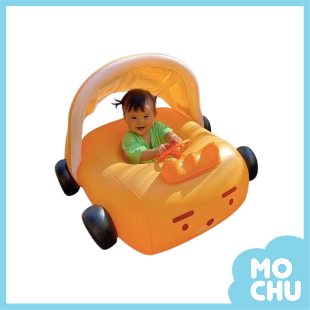 黃色小汽車造型泳圈(遮陽棚款)