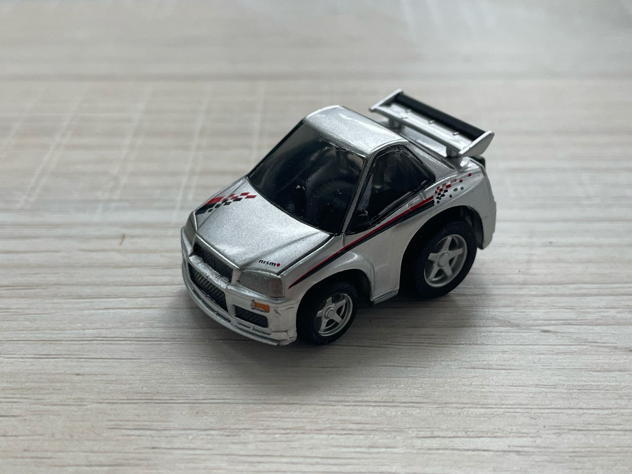 CHORO Q CHIBIKKO NISSAN SKYLINE GT-R R34 SILVER NISMO