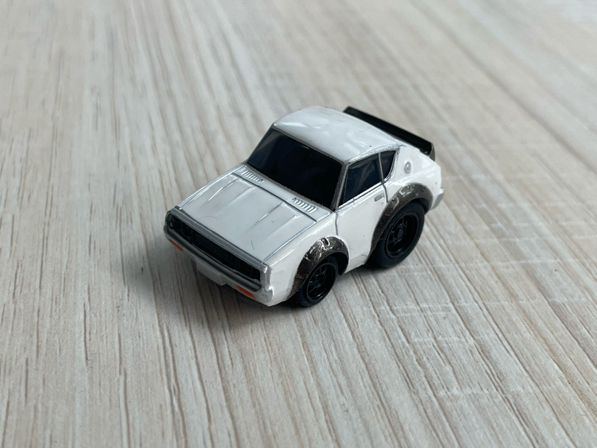 CHORO Q CHIBIKKO NISSAN SKYLINE KPGC110 WHITE