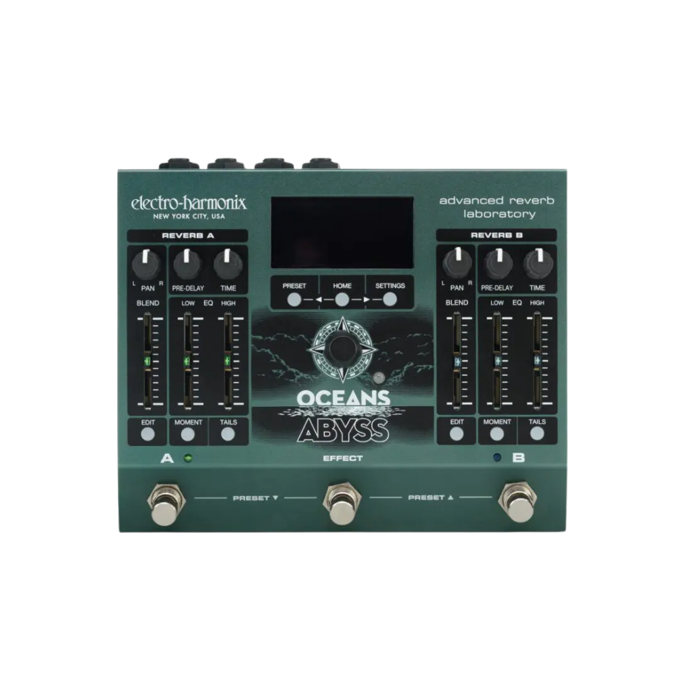 Electro-Harmonix Oceans Abyss Dual Stereo Reverb Pedal 效果器