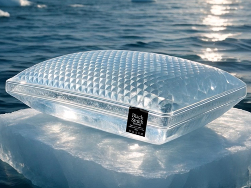 Black Smith 冰之冷枕高承托力枕頭2個_灰色