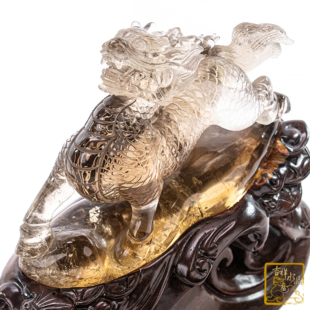 黃水晶麒麟 817g 吉祥旺運