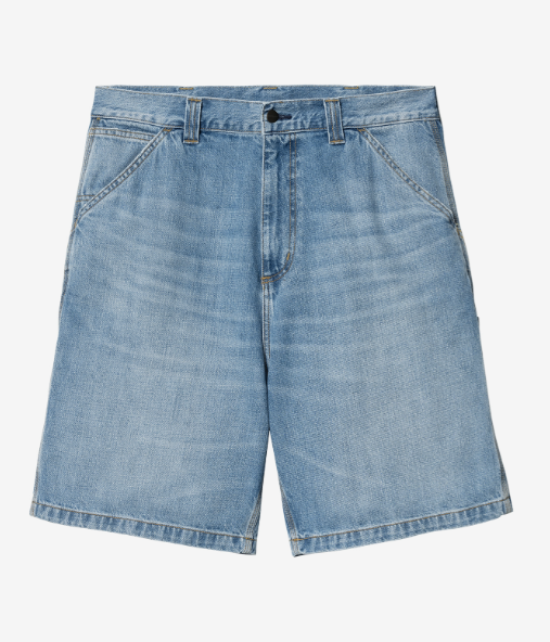 CarharttWip  OG 單膝短褲 水洗藍色   JUN25