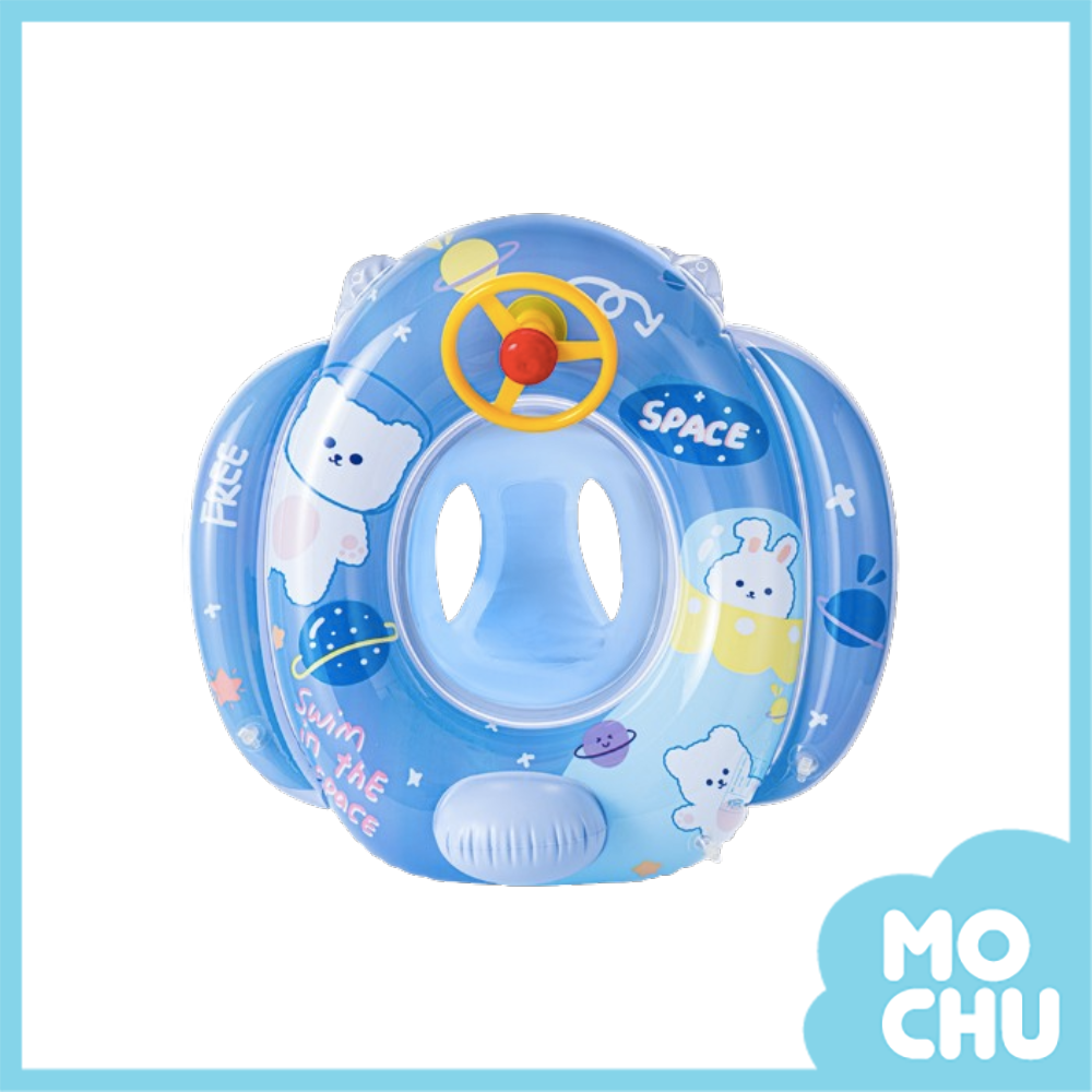 太空兔方向盤座式泳圈
