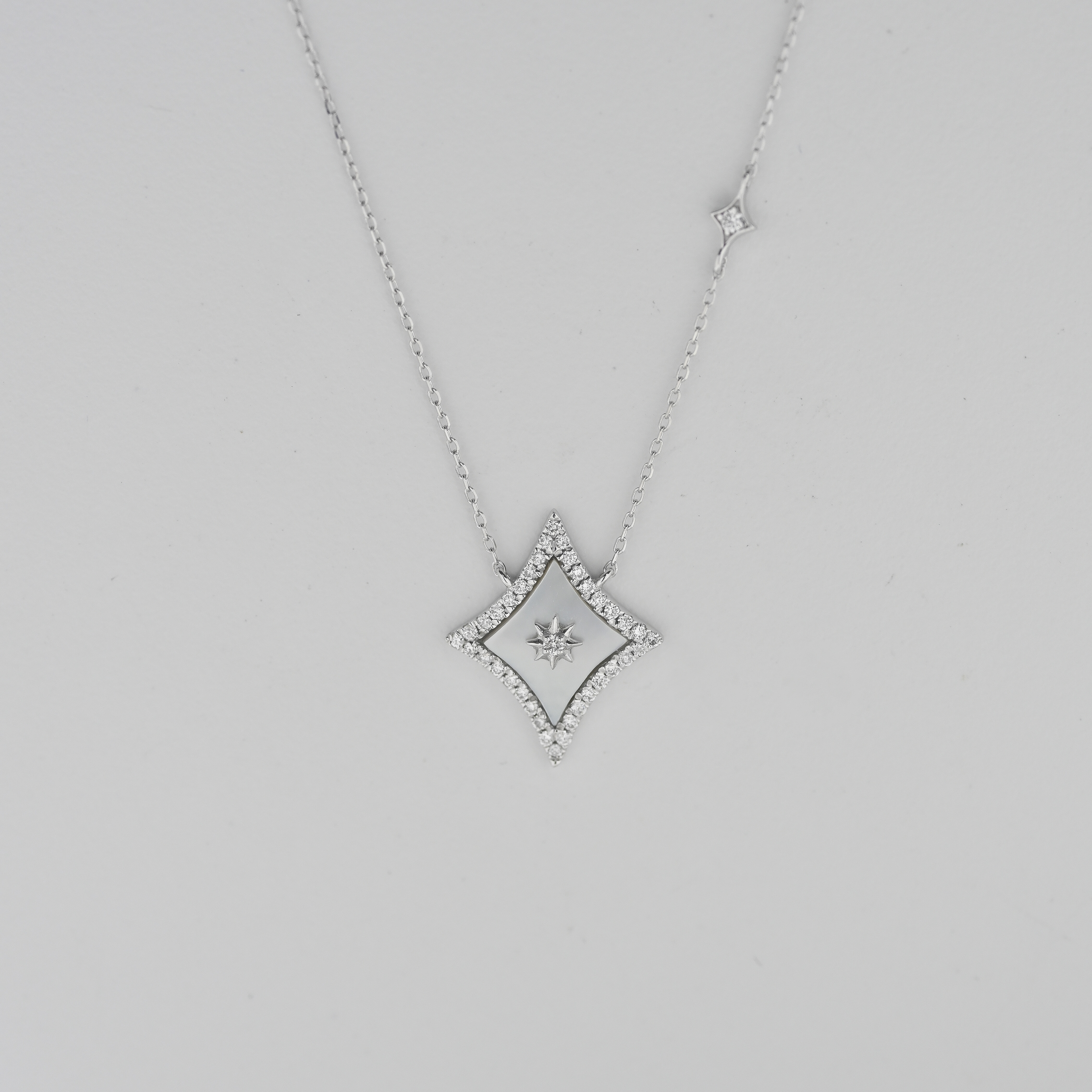 18K MOP Diamond Necklace