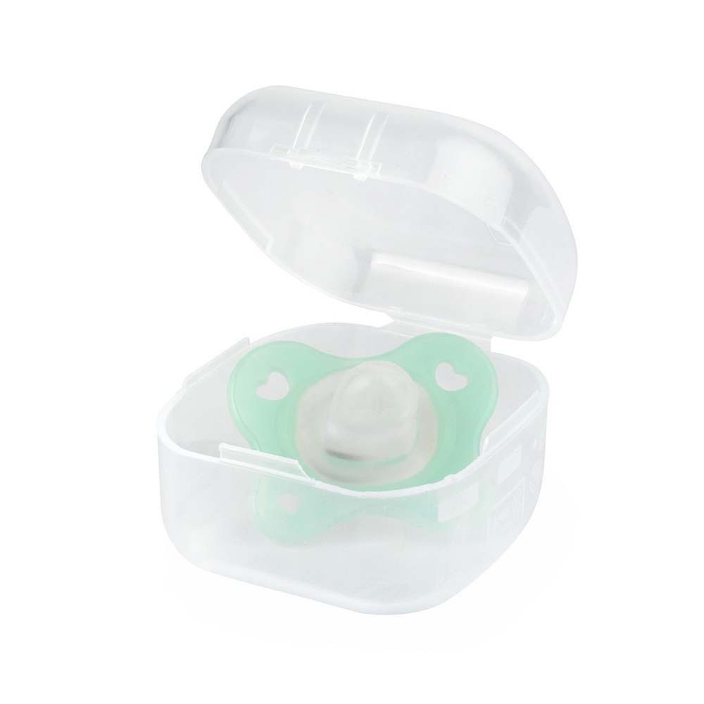 雙倍柔軟矽膠拇指型安撫奶嘴1入組(初生-0-2個月)