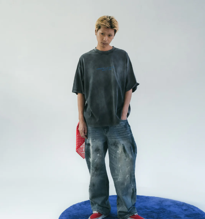 [現貨] Sense OBS Wash Faded SS Coal Black | M25-T03CB