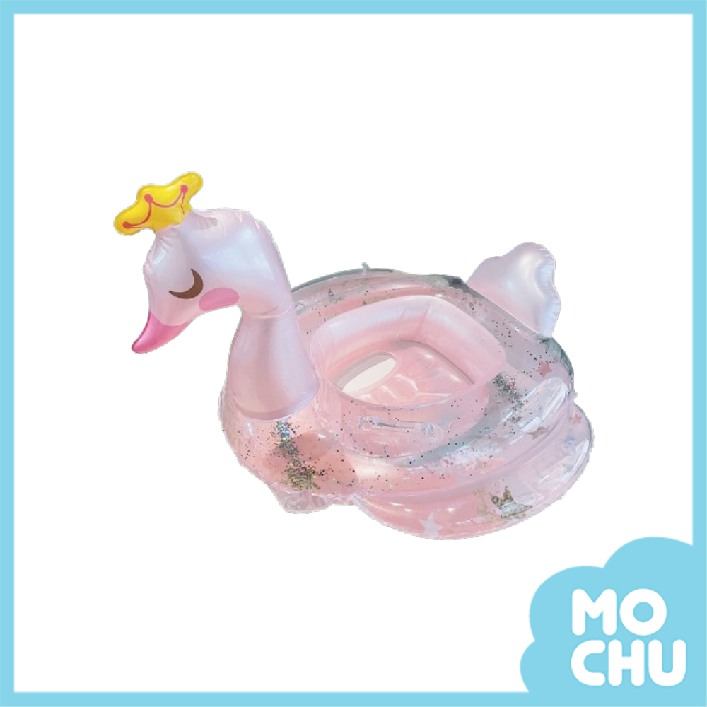 亮片皇冠天鵝泳圈(二款)