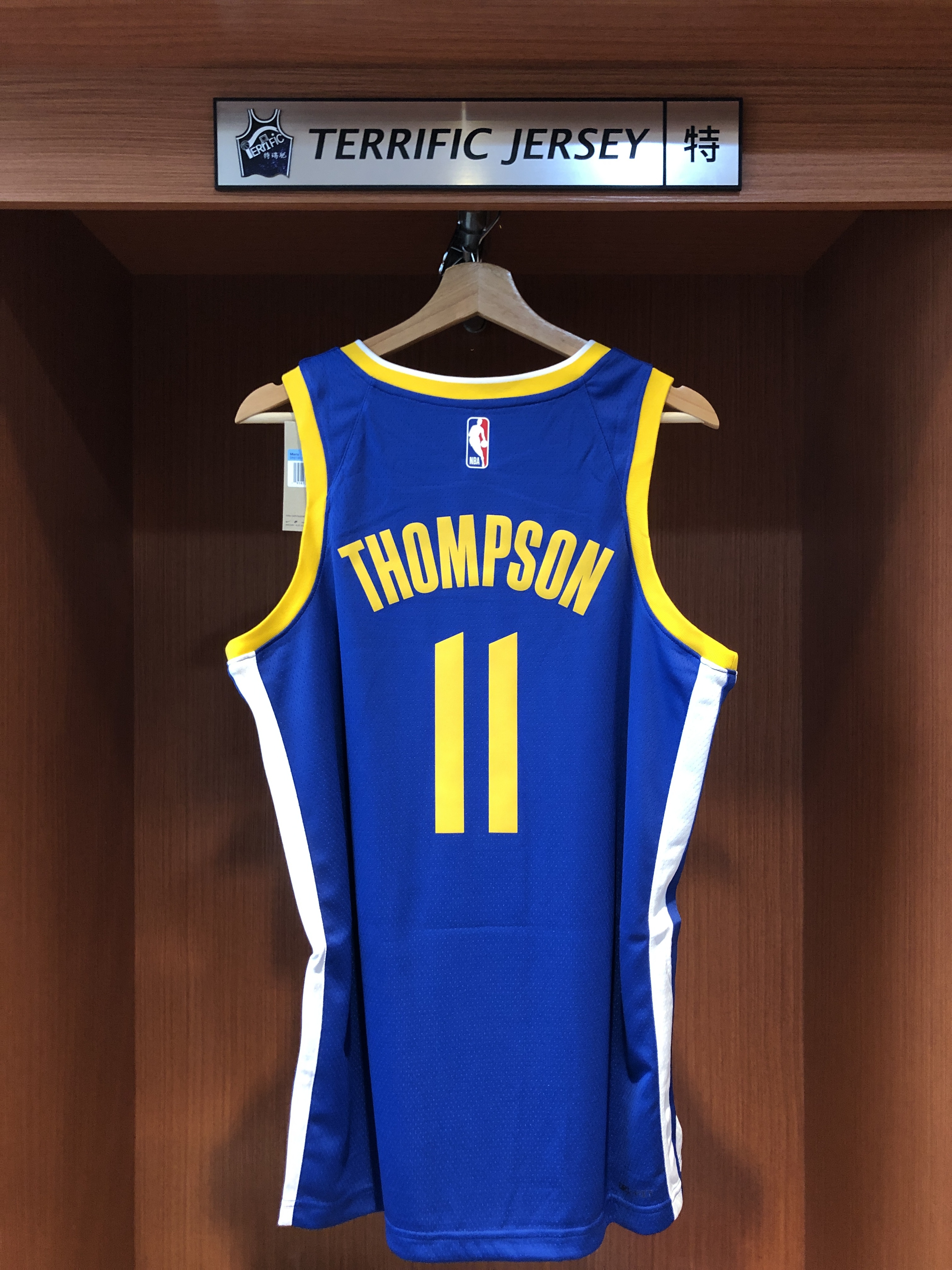 NBA球衣 Klay Thompson 金州勇士藍 Icon Nike Swingman 球迷版 熱轉印 含贊助商標 全新