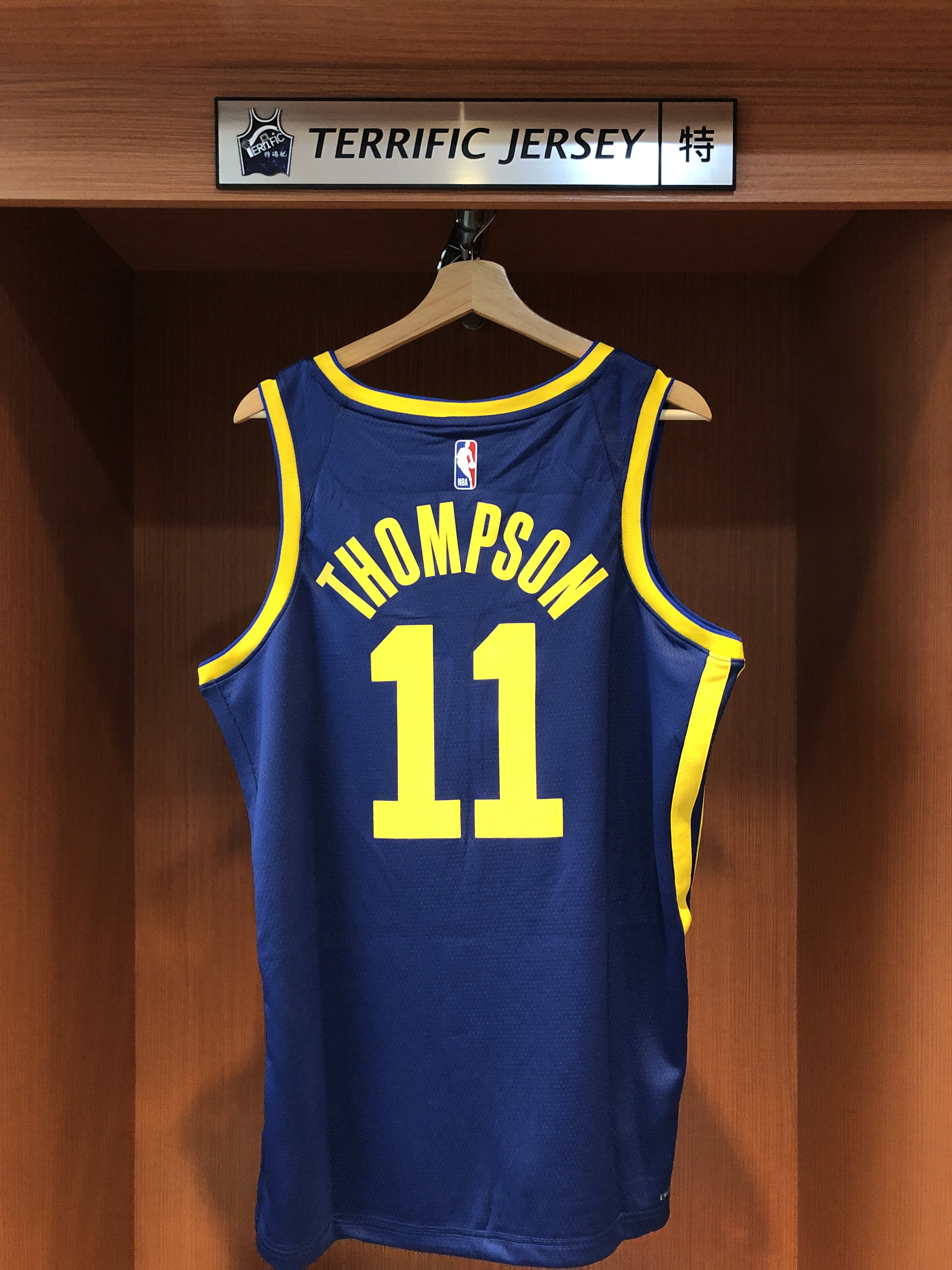 NBA球衣 Klay Thompson 金州勇士深藍 Statement Jordan Swingman 球迷版 熱轉印 含贊助商標 全新