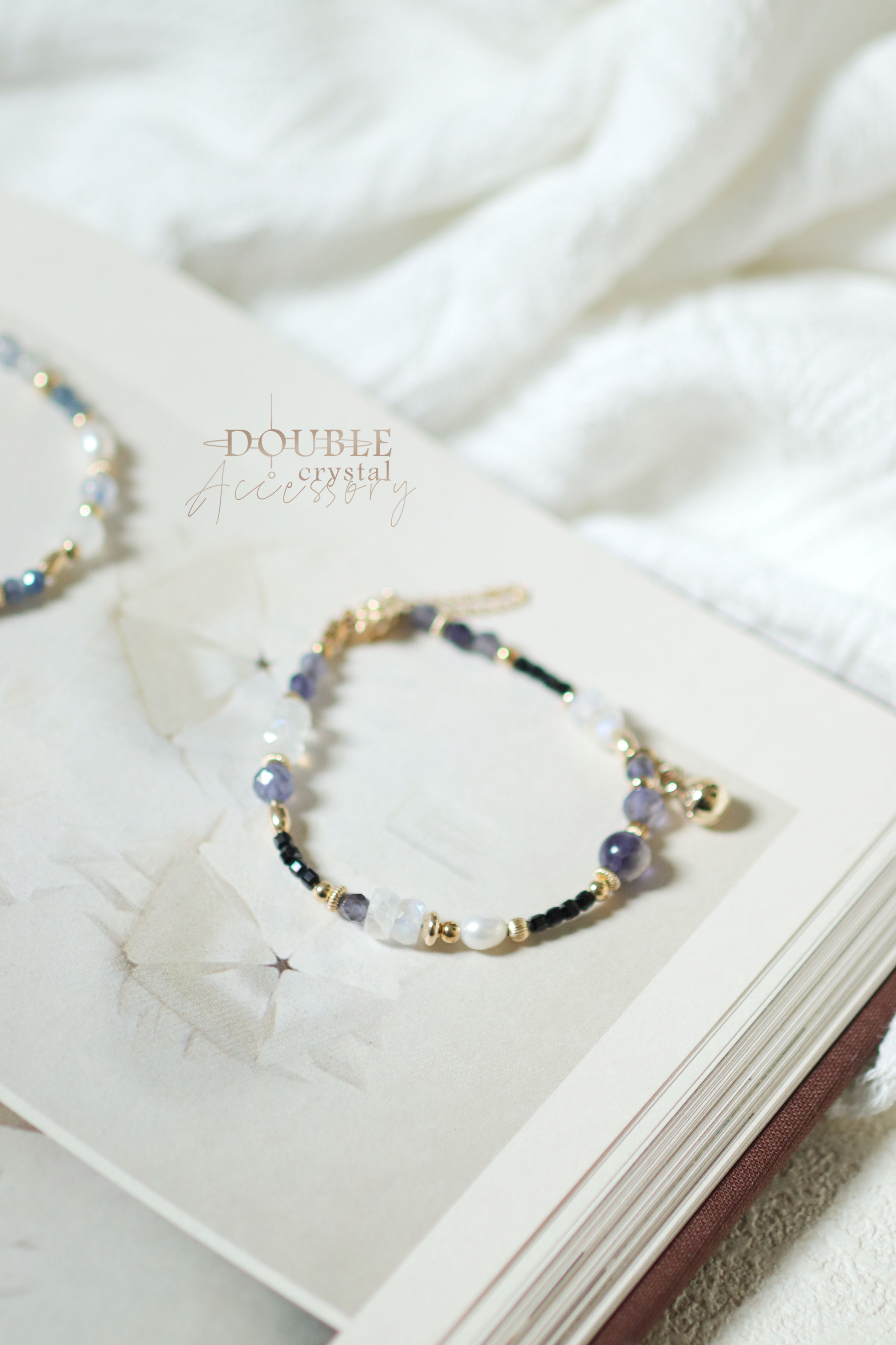 尋找答案：堇青石．黑尖晶．月光石．珍珠