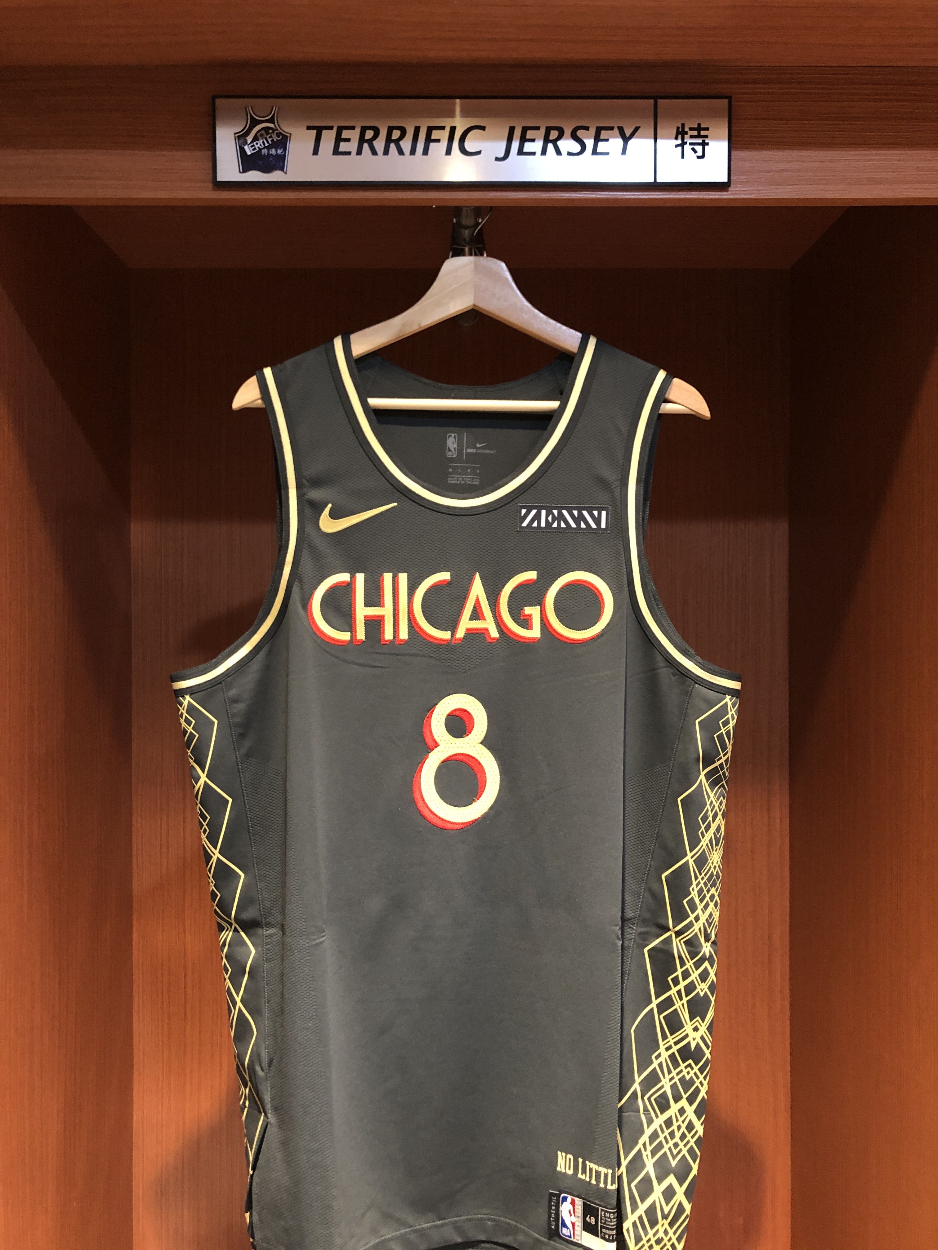 NBA球衣 Zach Lavine 芝加哥公牛城市 City Nike Authentic 球員版 電繡 含贊助商標 全新