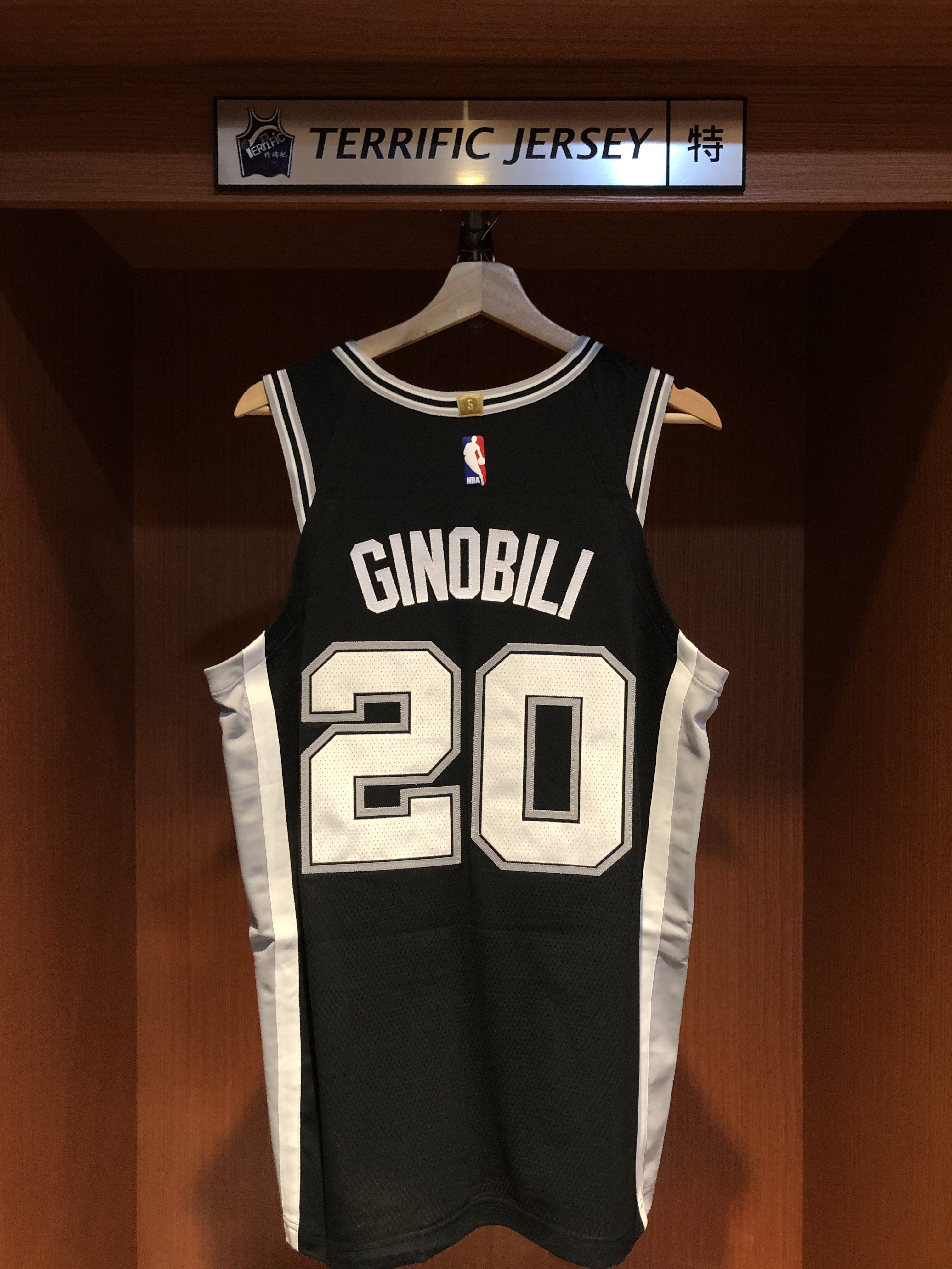 NBA球衣 Manu Ginobili 聖安東尼奧馬刺黑 Icon Nike Authentic 球員版 電繡 全新