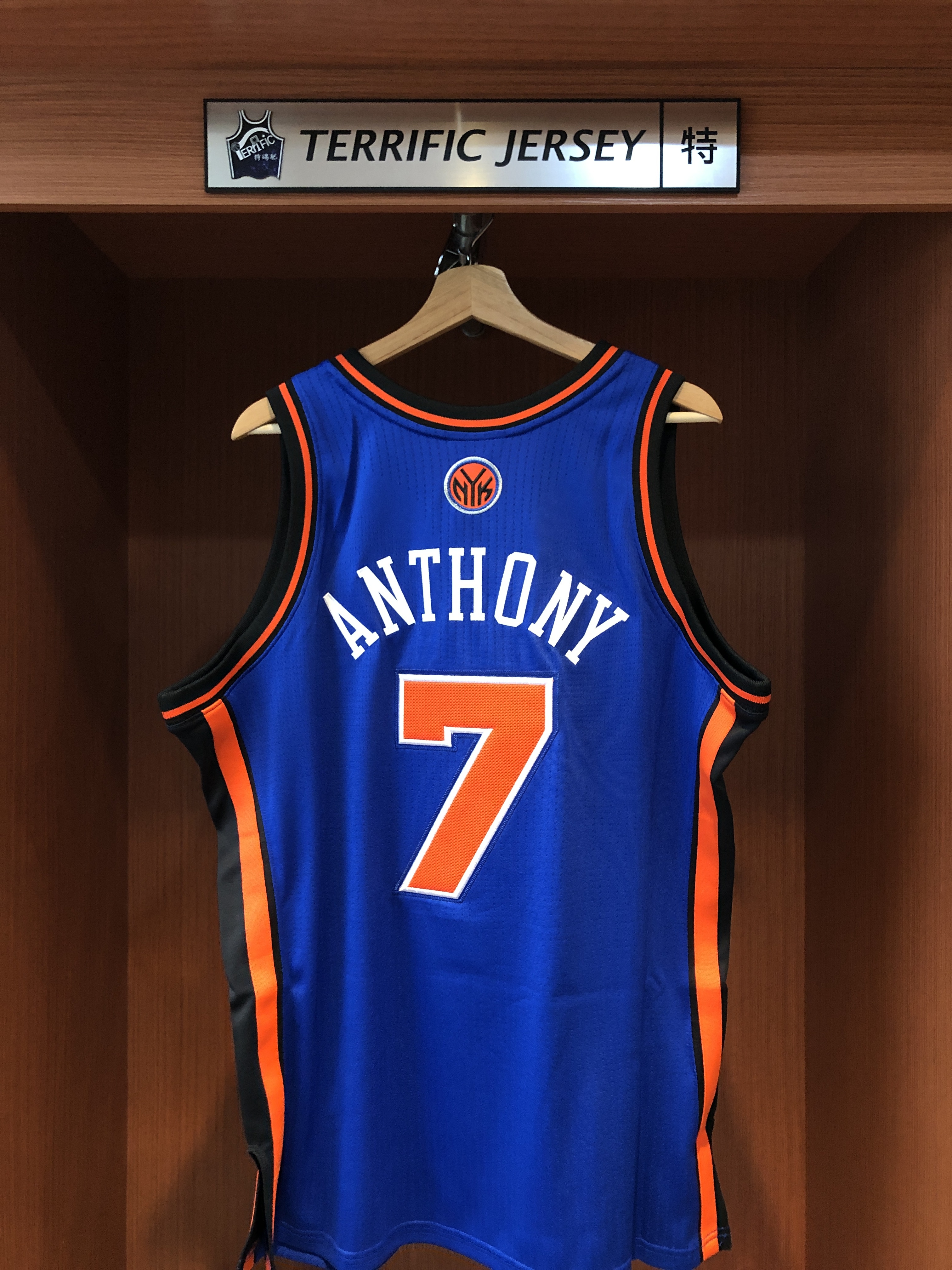NBA球衣 Carmelo Anthony 紐約尼克藍 10-11 大蘋果 甜瓜 M&N Authentic 球員版 電繡 全新