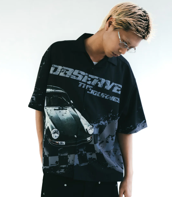 [現貨] Sense Racing Full Print Shirt Black | M25-23BK