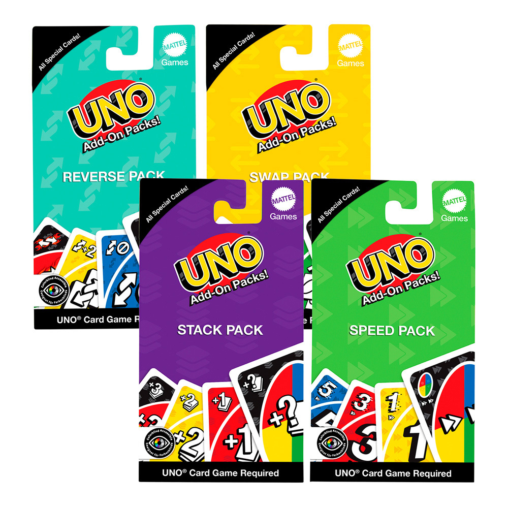 UNO遊戲卡擴充包 一組4入