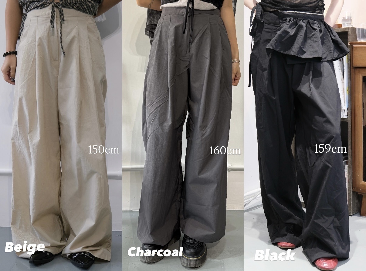 夏天索索料休閑褲