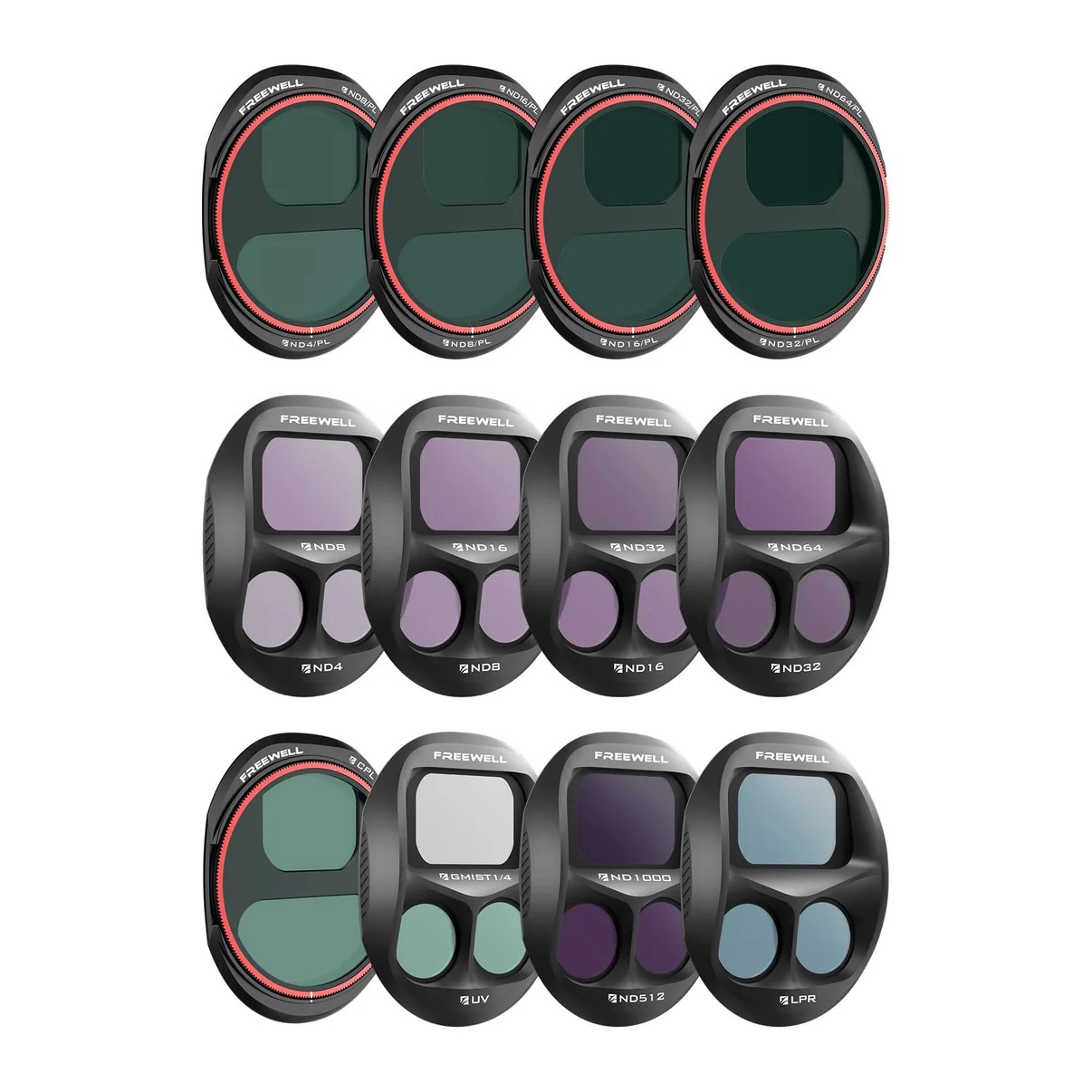Freewell DJI Mavic 4 Pro 無人機用鏡頭濾鏡 12片大全套裝