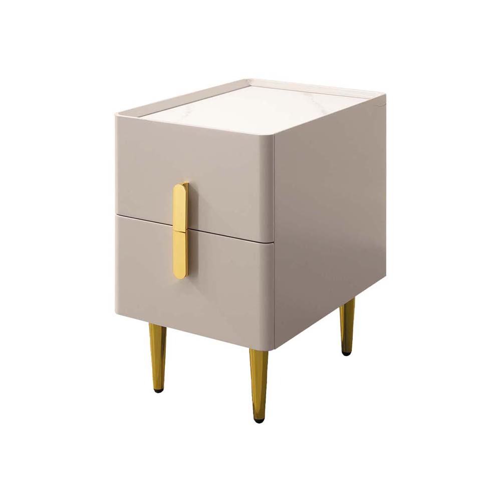 維朗妮1尺岩板床頭櫃/二抽收納櫃/置物小邊櫃/小茶几